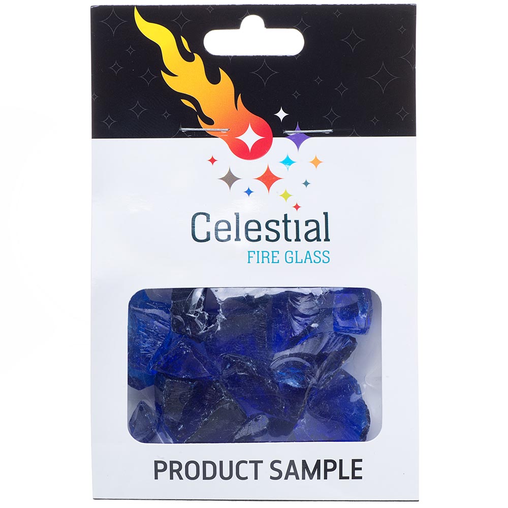 Crushed Fire Glass - Cobalt Blue 1/2" to 3/4"