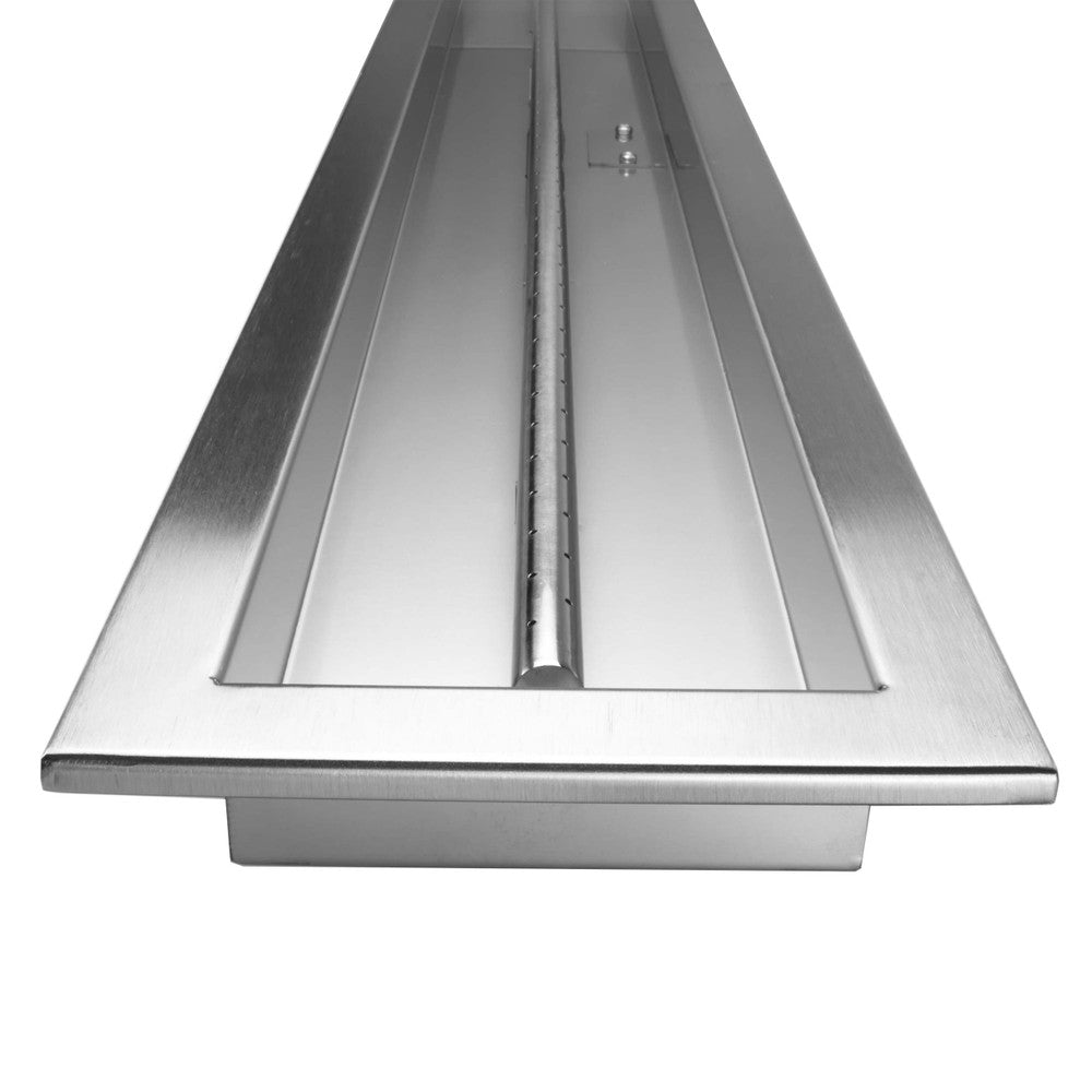 Overhead view of the 48" x 6" CSA Burner Pan