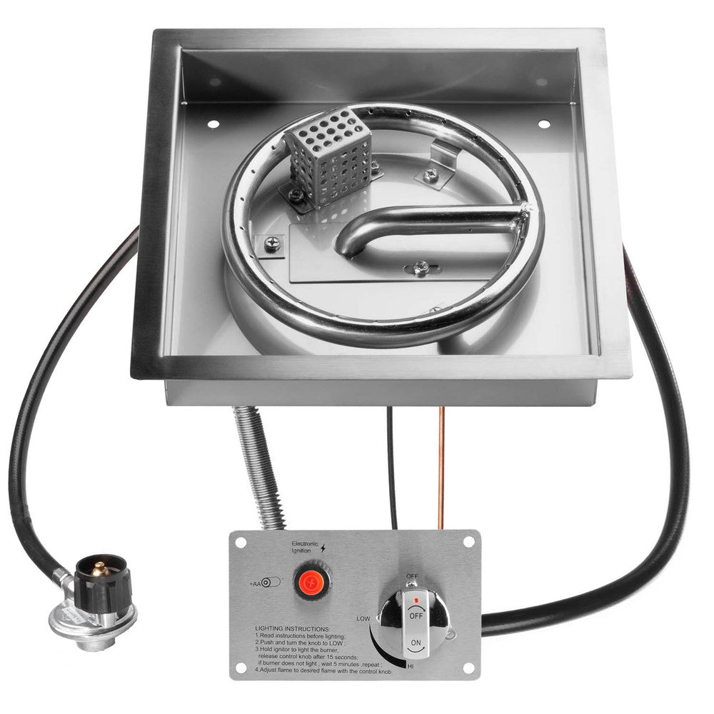 CSA Certified 10" Square DIY Burner Kit