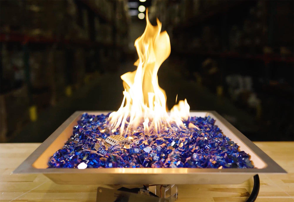 Large Flame in a 17" Square Burner kit, CSA Certified