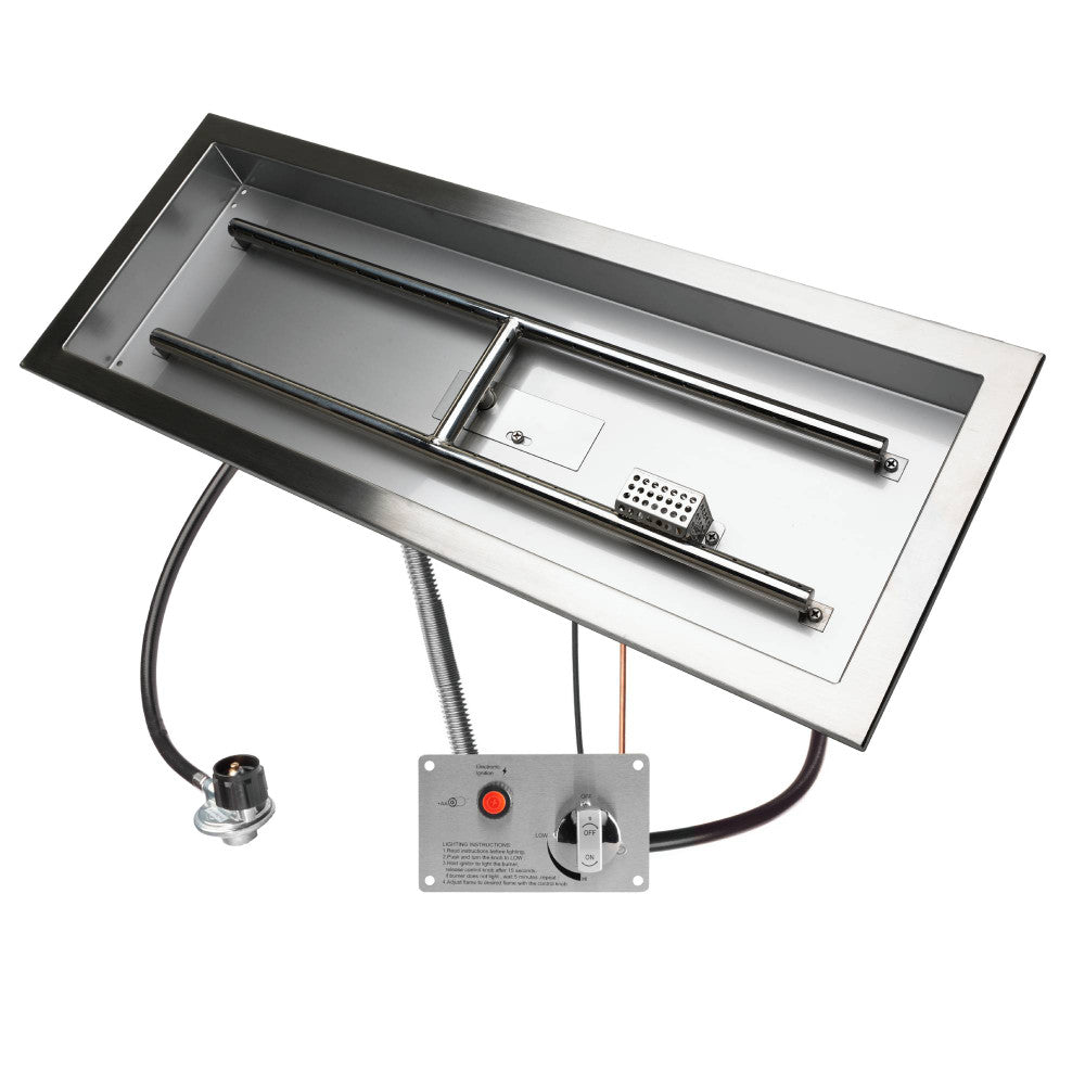 CSA Certified Burner Pan Kit - 30" x 10" H-Burner