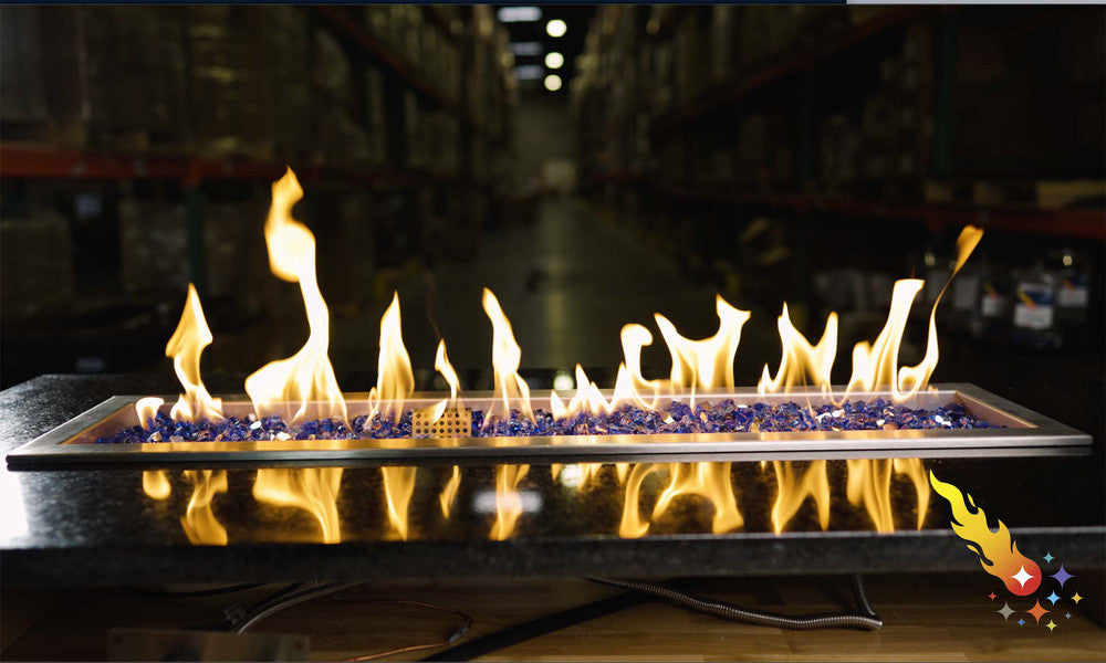 CSA Certified 36" x 6" Burner Kit with full flame.