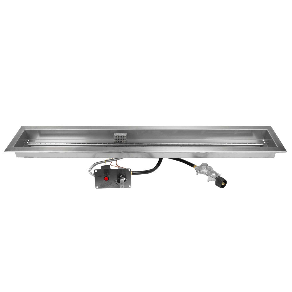 CSA Certified fire pit burner kit.  48" x 6" Linear design for propane tank hook up.