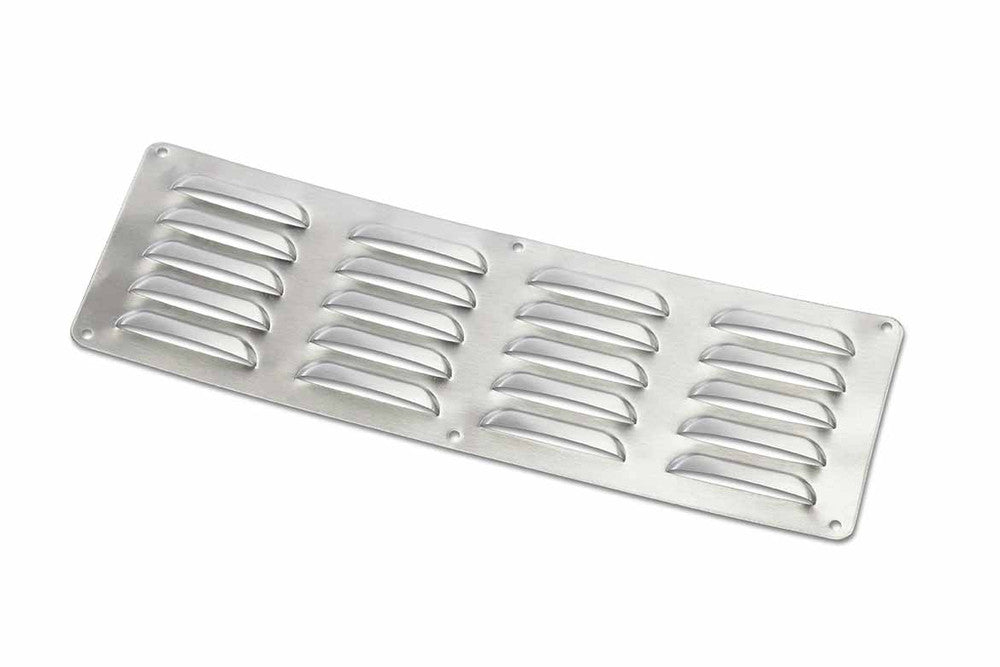 Stainless Steel Fire Pit Vent Cover - Louvered Design