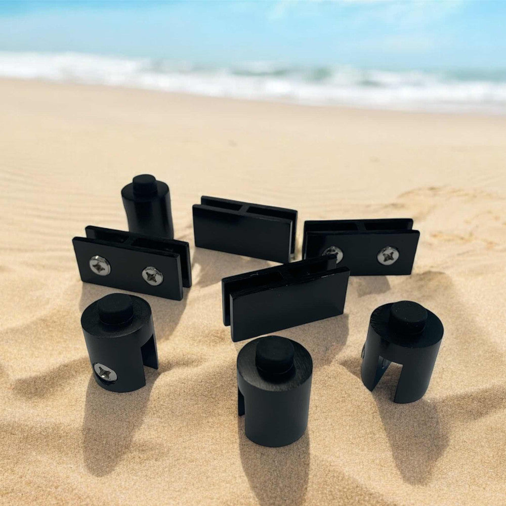 Wind Guard Hardware in Black Color