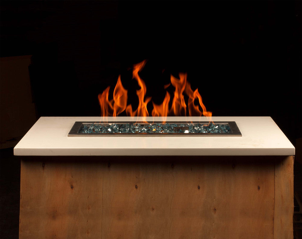 Propane fire table with 24" x 8" Burner pan with CSA Certification