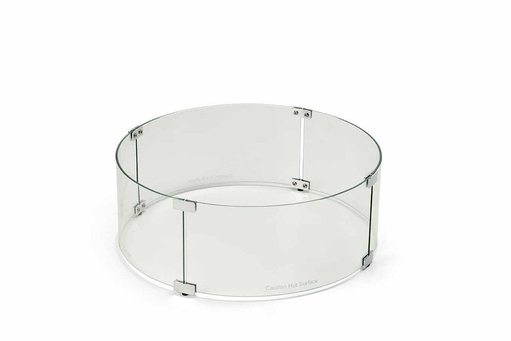 Round Wind Guard by HPC Fire for 44" Burner Pans (48" x 6", 6 panels)