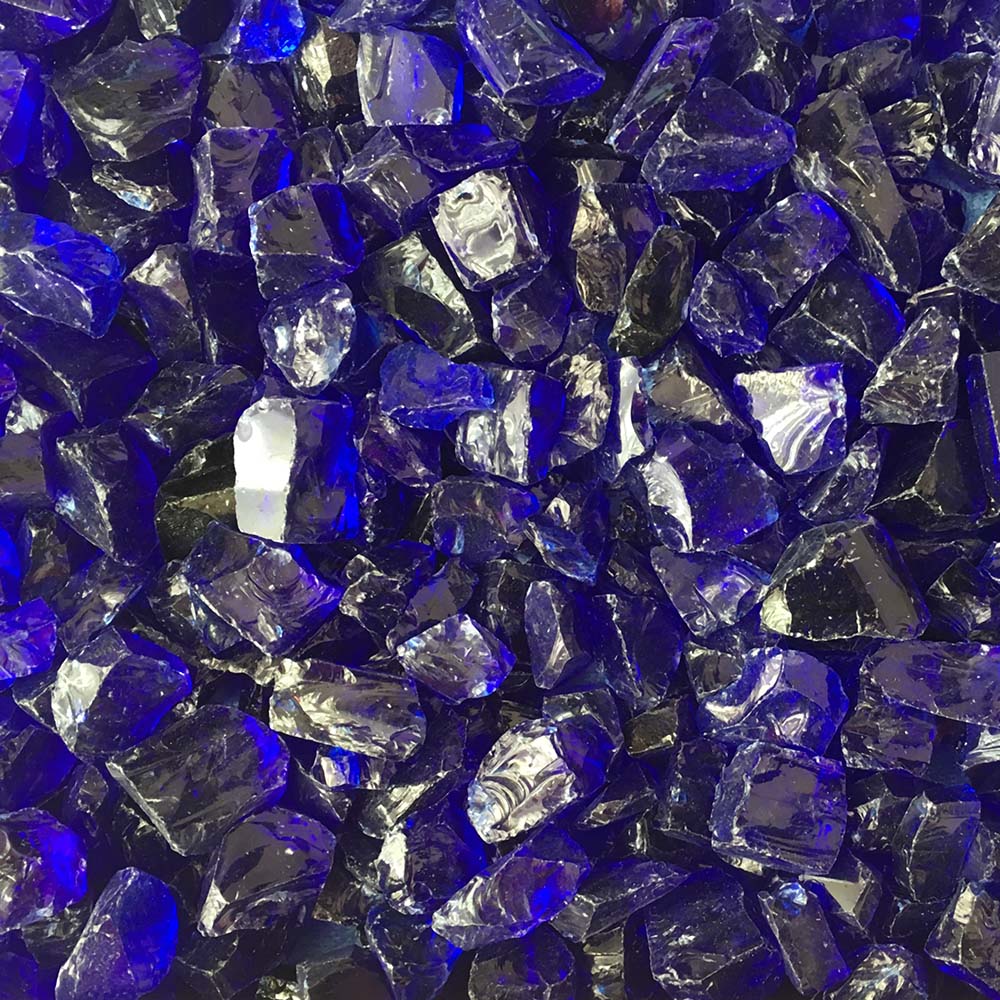 Crushed Fire Glass - Cobalt Blue 1/2" to 3/4"