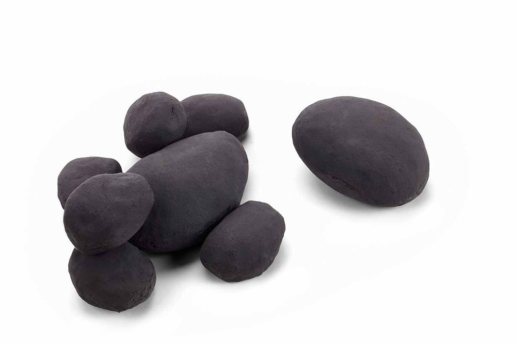 River Rocks Glass Ceramic Fiber River Rock – Celestial Fire Glass