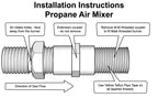 90k BTU Air Mixer installation instruction guide