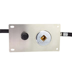 Mounting plate for the key valve and spark igniter of the LP connection kit