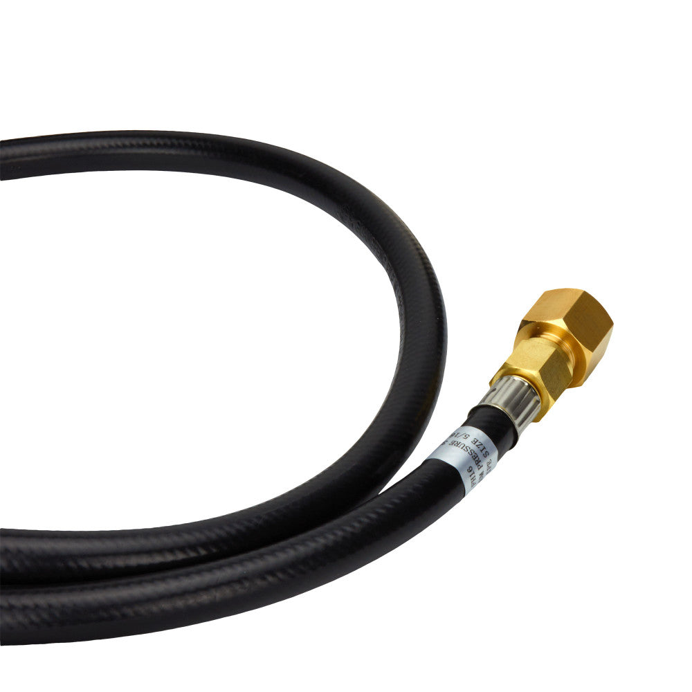 Air Mixer not included. An air mixer can easily be installed onto this end if the LP connection kit