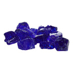 Cobalt Blue Crushed Fire Glass Pieces