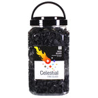 10lb jar of obsidian black crushed fireglass