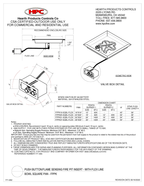Spec Sheet for HPC Fire 18" Square - Push Button/Flame Sensing Fire Pit Insert