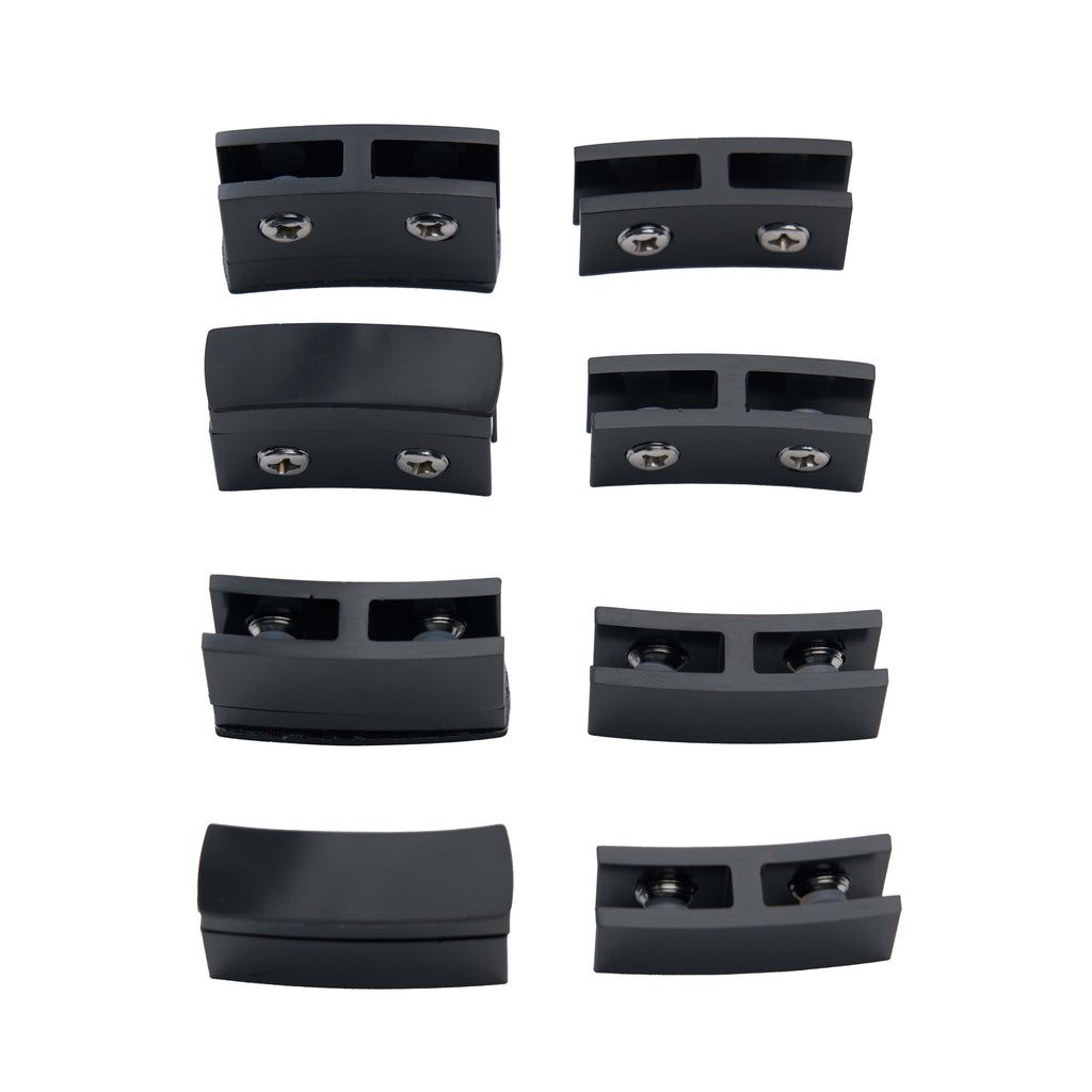 Round Wind Guard Hardware (Black - 8 pcs)